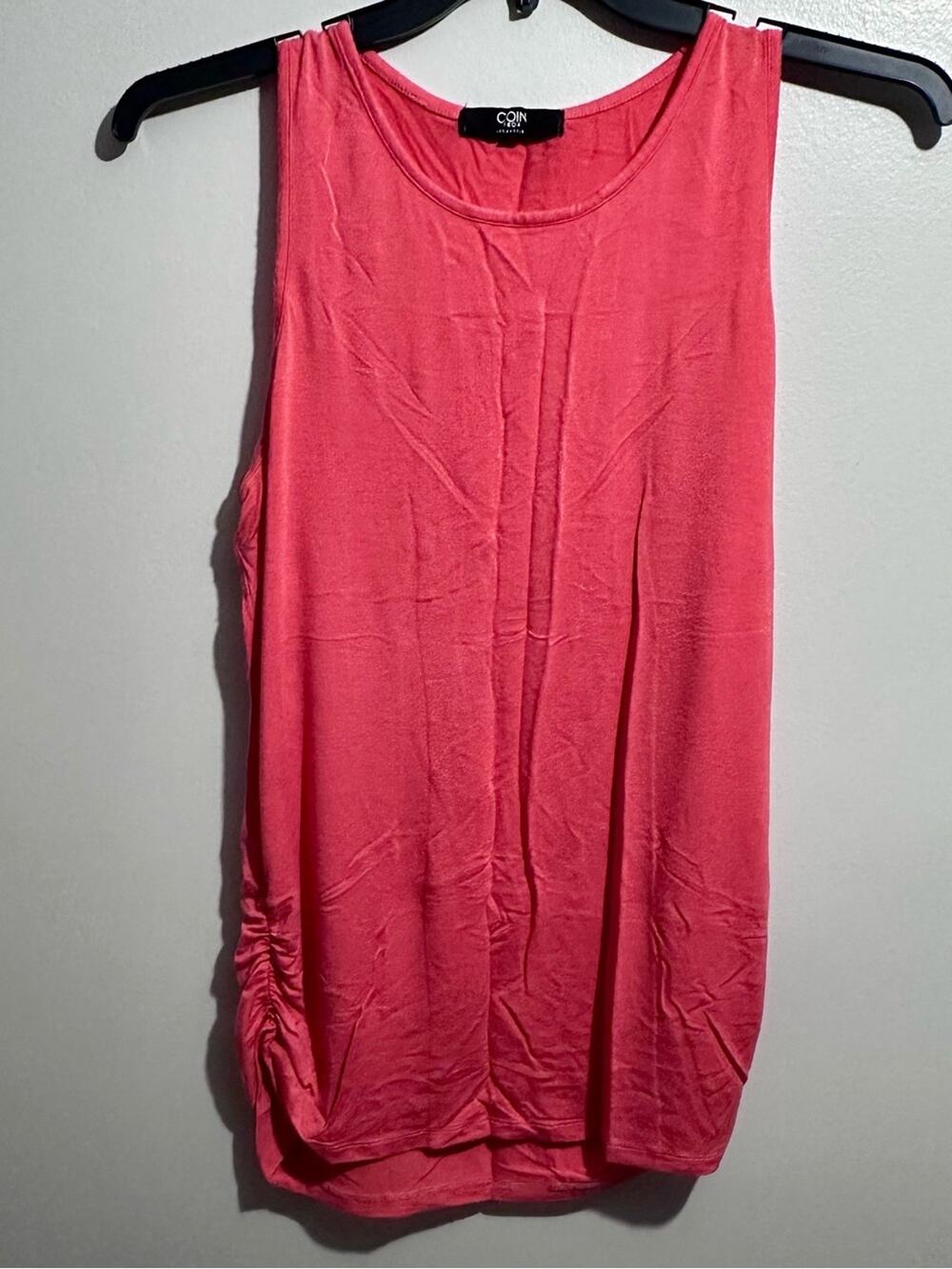 Coin 1804 Pink Sleeveless Tank Top Size XL Salmon (1221)